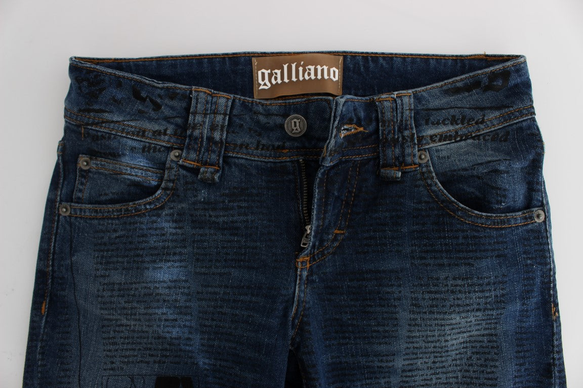 Jeans John Galliano eleganti e slim in denim bootcut