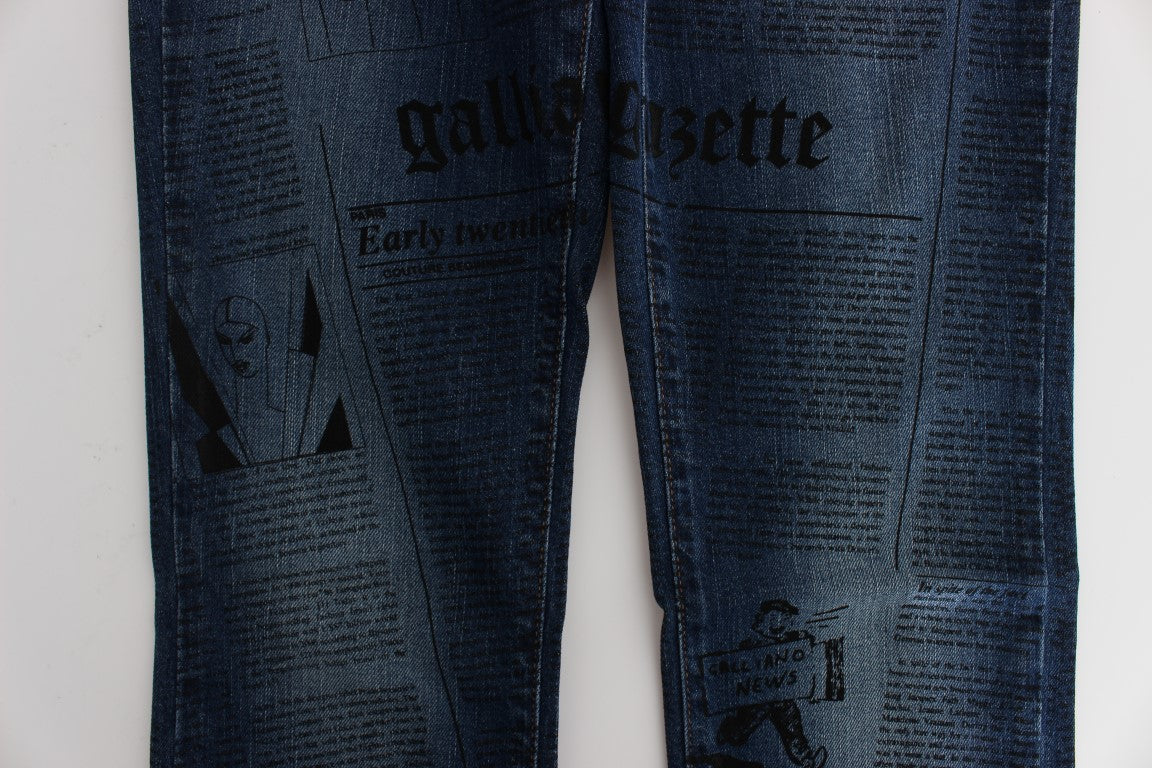 Jeans John Galliano eleganti e slim in denim bootcut