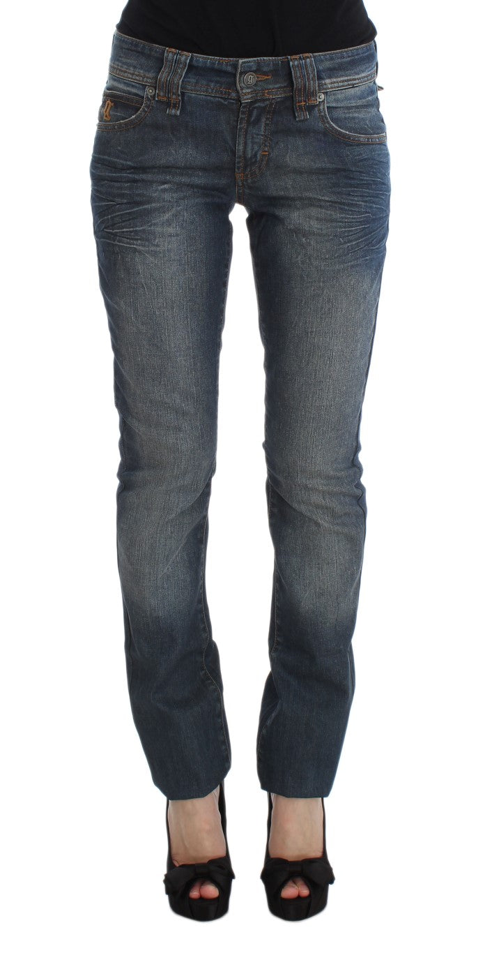 Jeans blu slim fit John Galliano chic