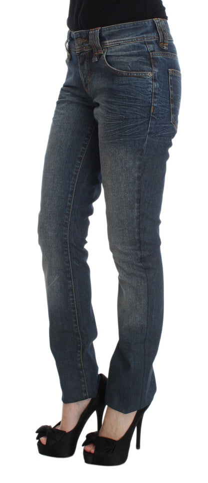 Jeans blu slim fit John Galliano chic