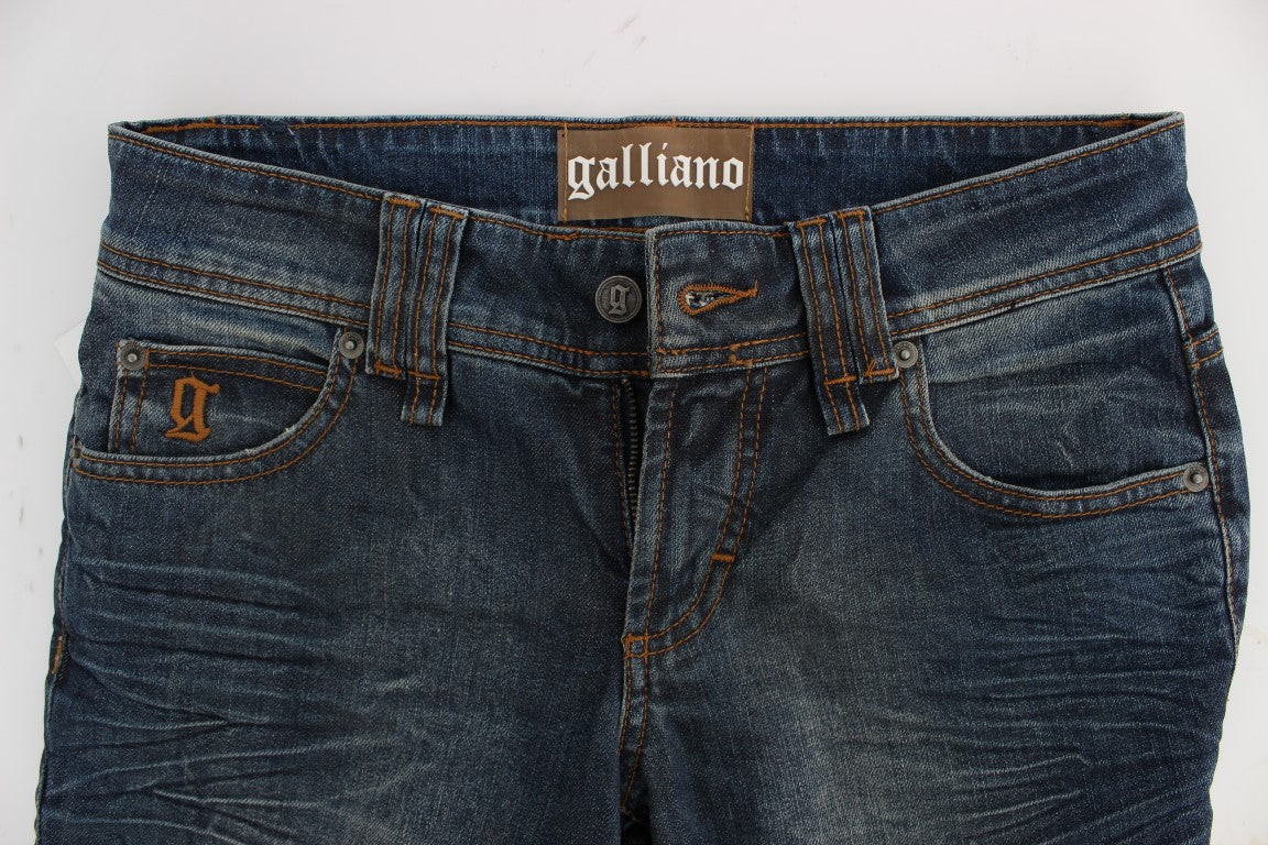 Jeans blu slim fit John Galliano chic