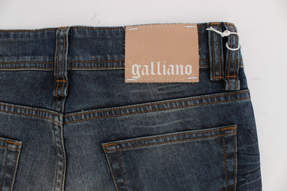 Jeans blu slim fit John Galliano chic