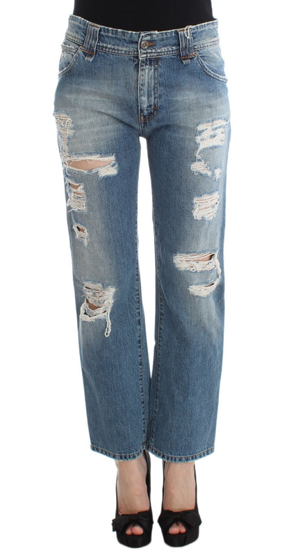 Jeans John Galliano Chic Boyfriend lavaggio blu