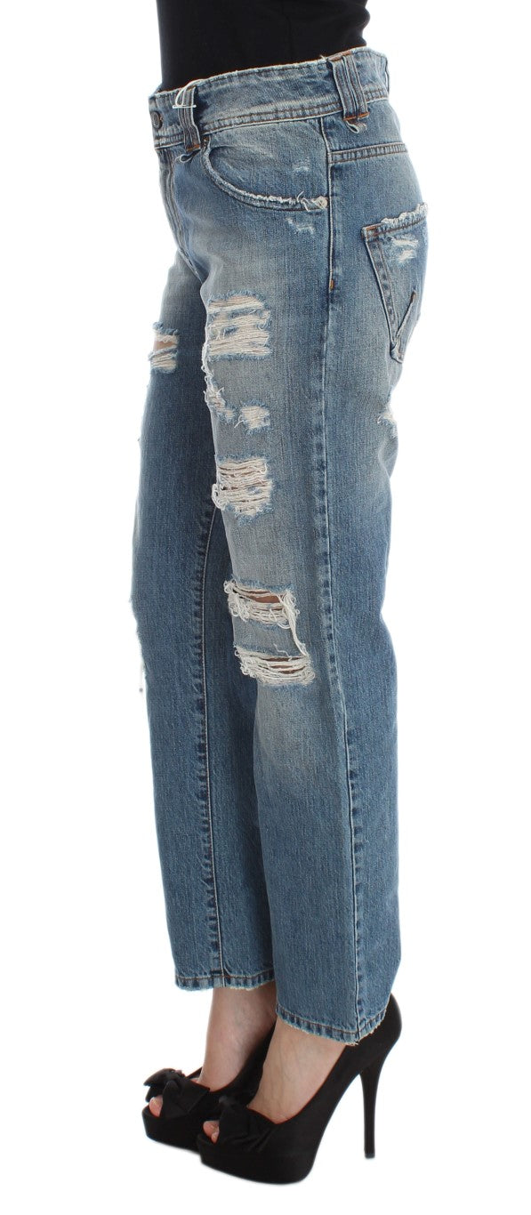 Jeans John Galliano Chic Boyfriend lavaggio blu