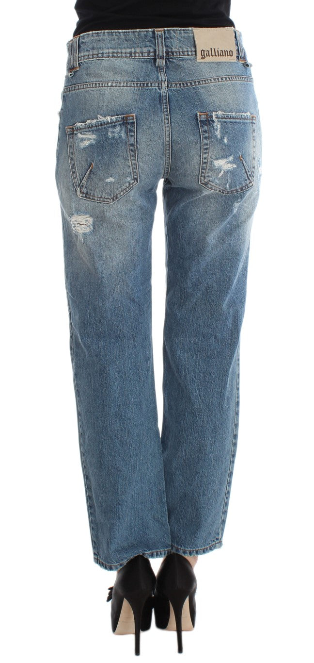 Jeans John Galliano Chic Boyfriend lavaggio blu