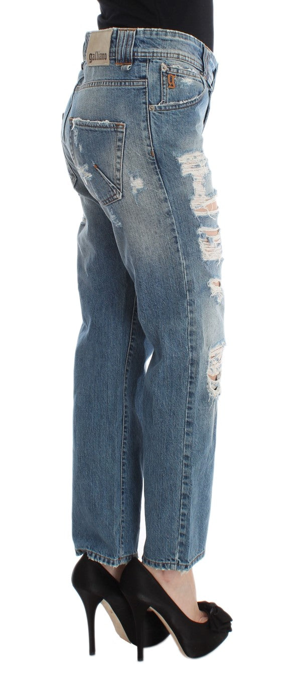 Jeans John Galliano Chic Boyfriend lavaggio blu