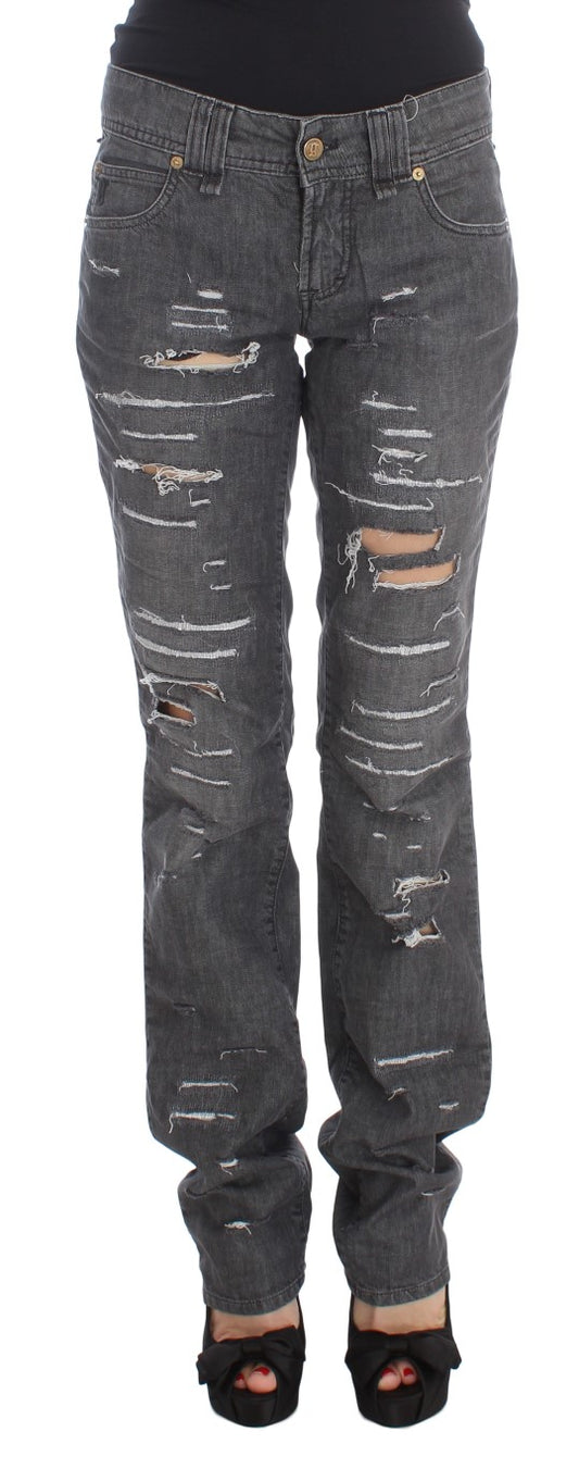 Jeans John Galliano Chic dal taglio dritto con lavaggio grigio