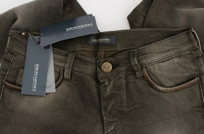 Ermanno Scervino Denim italiano slim fit grigio chic