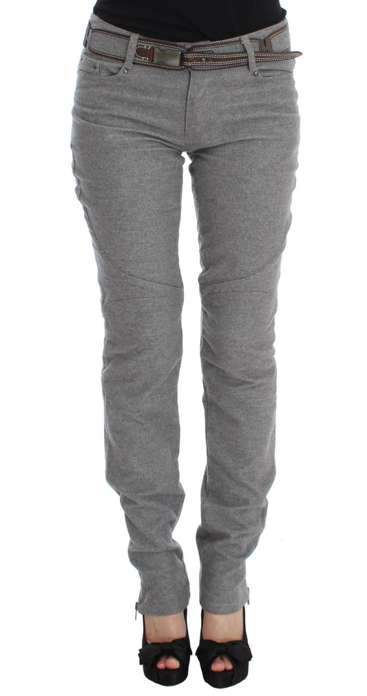 Ermanno Scervino Pantalone Chic Grigio Casual in cotone