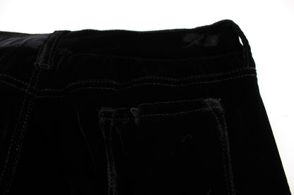 Ermanno Scervino Pantalone Elegante Nero Slim Fit