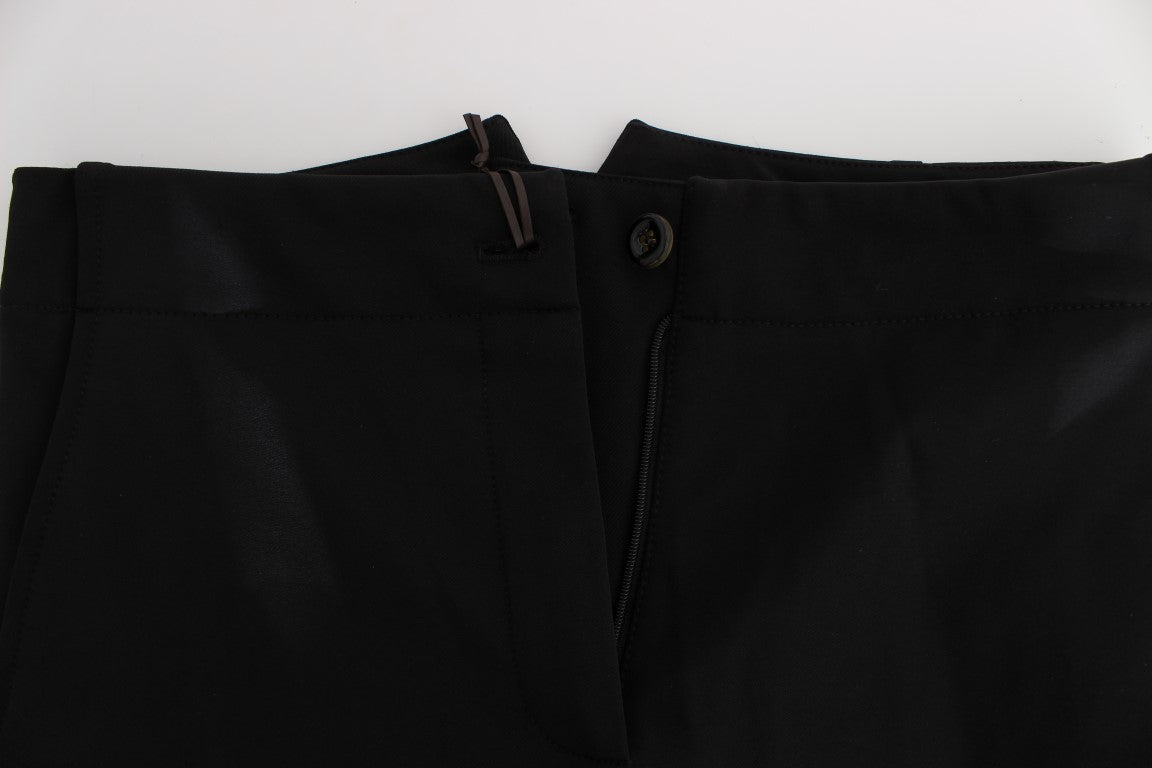 Ermanno Scervino eleganti pantaloni capri corti in nero