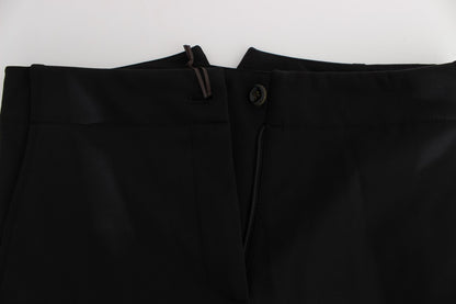 Ermanno Scervino eleganti pantaloni capri corti in nero