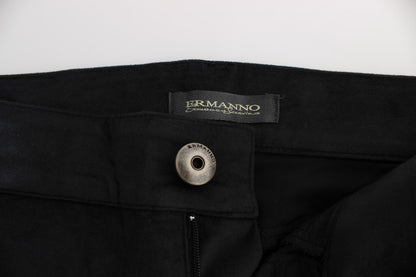 Ermanno Scervino Pantalone Chic Nero Regular Fit