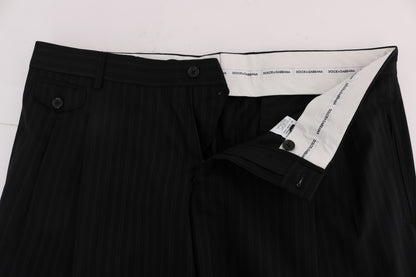 Pantaloni eleganti a righe blu Dolce &amp; Gabbana