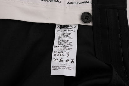 Pantaloni eleganti a righe blu Dolce &amp; Gabbana