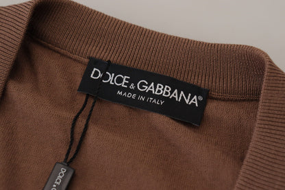 Dolce &amp; Gabbana Maglione Pullover Elegante In Lana Vergine Con Scollo A V