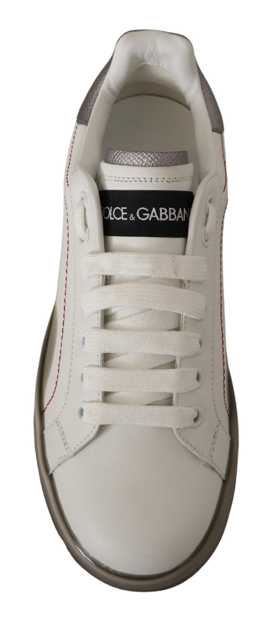 Dolce &amp; Gabbana Sneakers Eleganti in Pelle Bianca