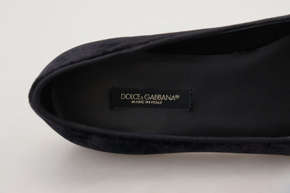 Dolce &amp; Gabbana Элегантные черные шелковые лоферы