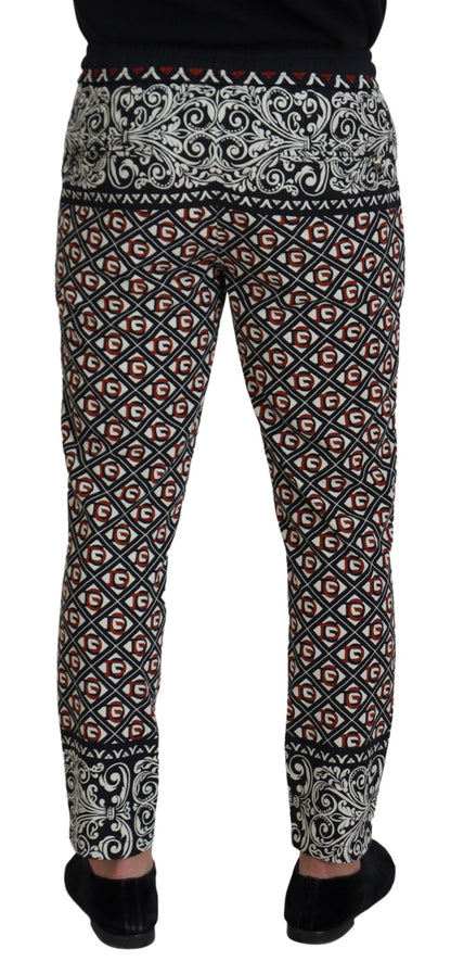 Pantaloni da jogging eleganti multicolor Dolce &amp; Gabbana