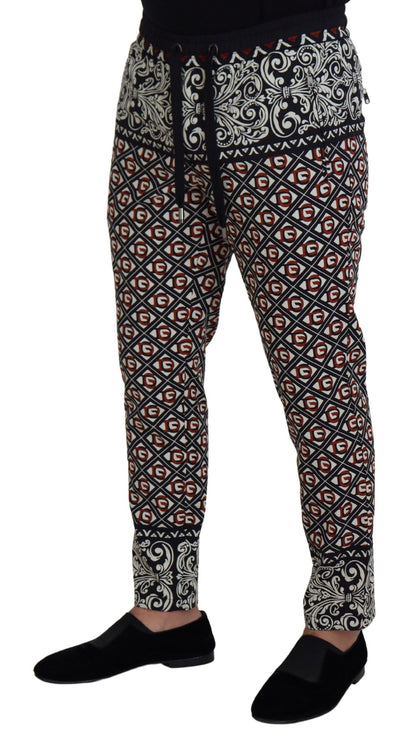 Pantaloni da jogging eleganti multicolor Dolce &amp; Gabbana