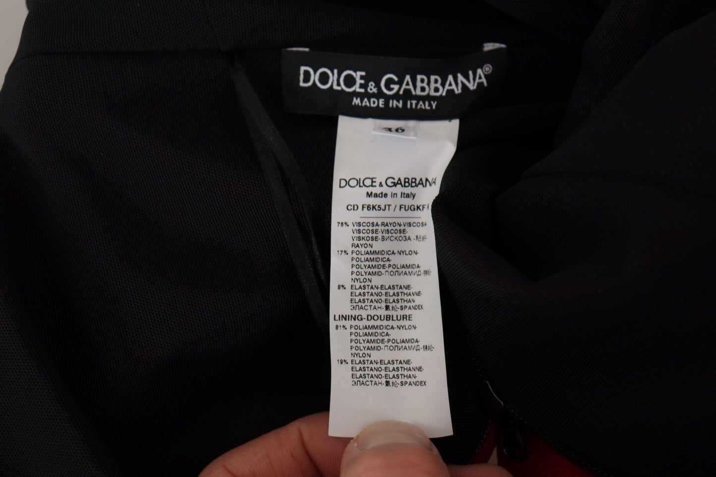 Dolce &amp; Gabbana elegante abito longuette aderente rosso