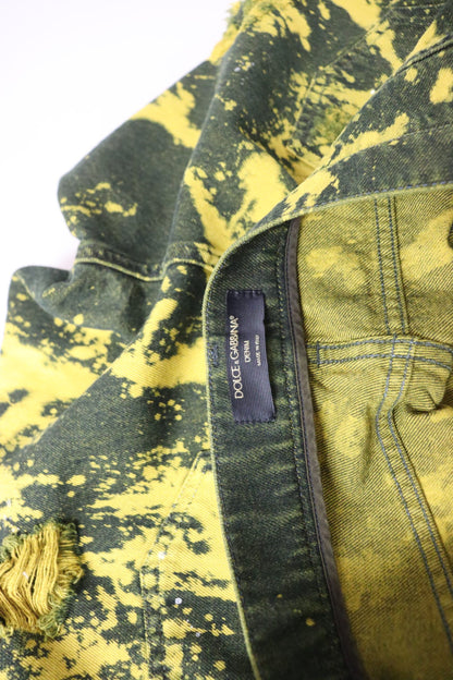 Dolce &amp; Gabbana Denim giallo sole a vita alta