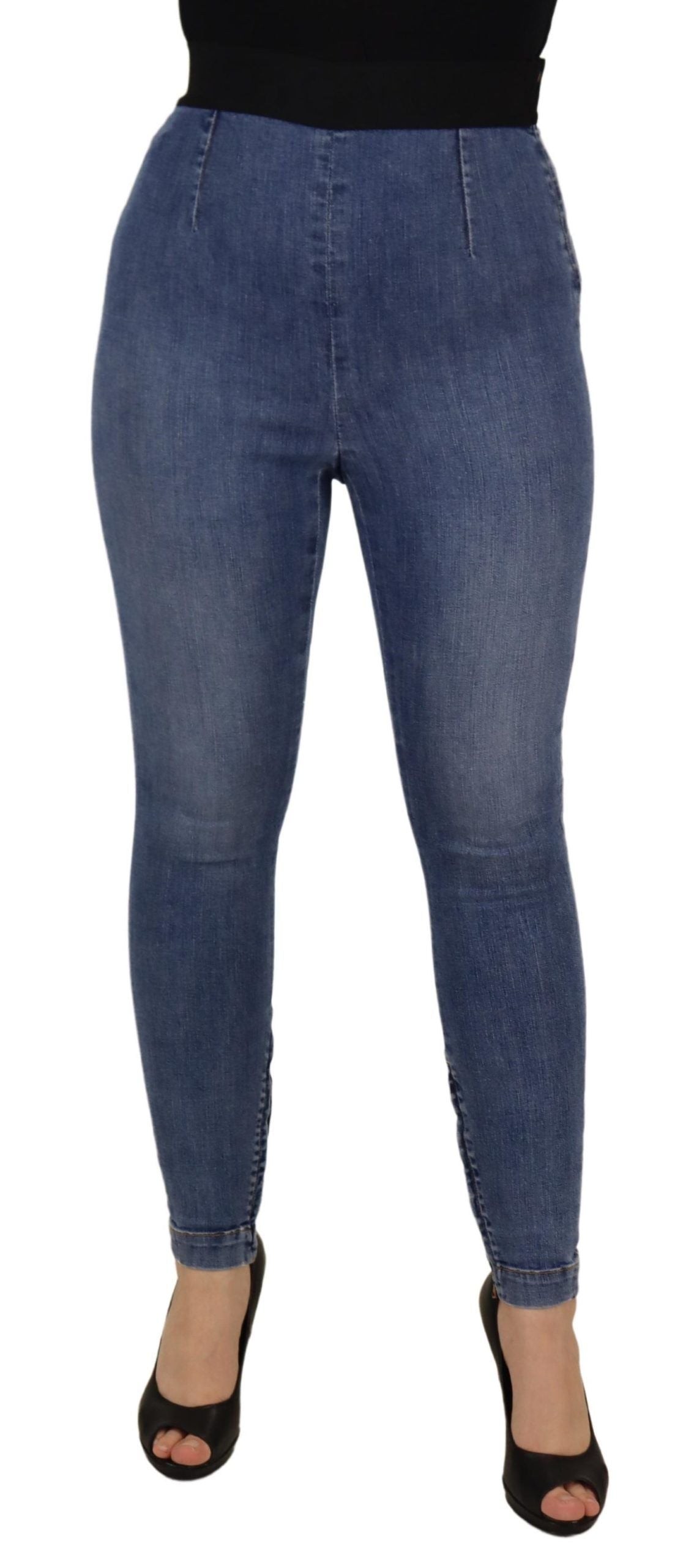 Jeans skinny elasticizzati a vita alta blu Dolce &amp; Gabbana