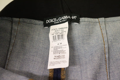 Jeans skinny elasticizzati a vita alta blu Dolce &amp; Gabbana