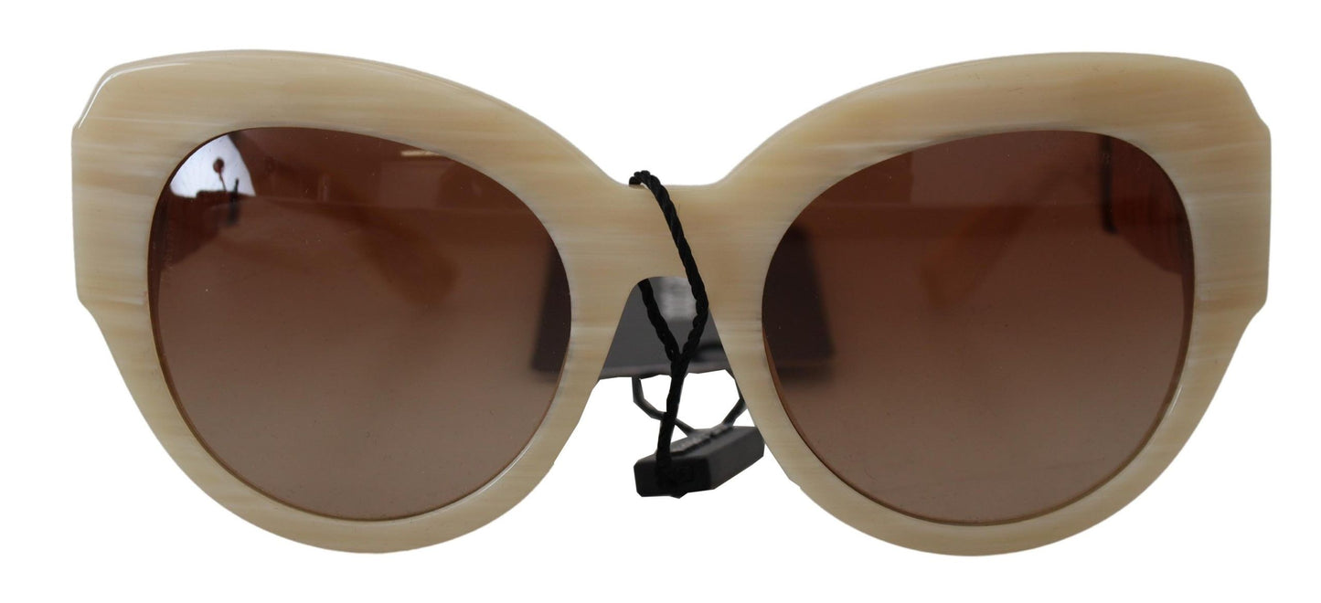 Occhiali da sole da donna Dolce &amp; Gabbana in acetato beige chic