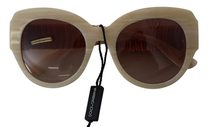 Occhiali da sole da donna Dolce &amp; Gabbana in acetato beige chic