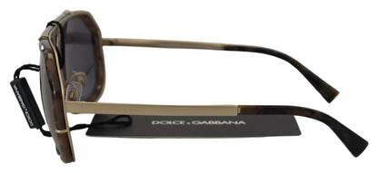 Occhiali da sole marroni a specchio Dolce &amp; Gabbana Chic Aviator