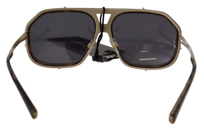 Occhiali da sole marroni a specchio Dolce &amp; Gabbana Chic Aviator