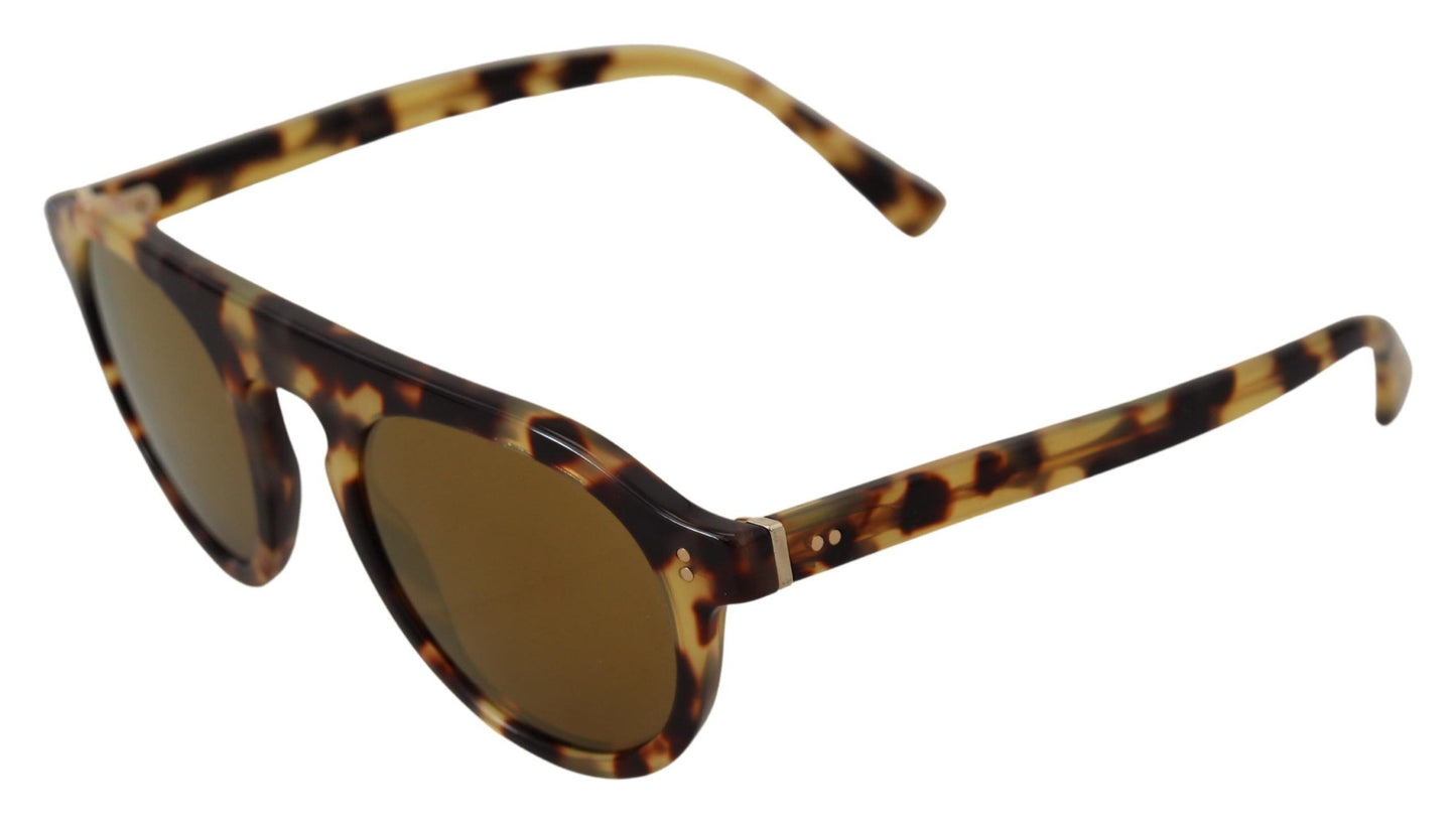 Dolce & Gabbana Chic Tortoiseshell Acetate Sunglasses