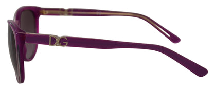 Occhiali da sole rotondi in acetato viola Chic Dolce &amp; Gabbana