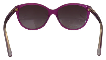 Occhiali da sole rotondi in acetato viola Chic Dolce &amp; Gabbana