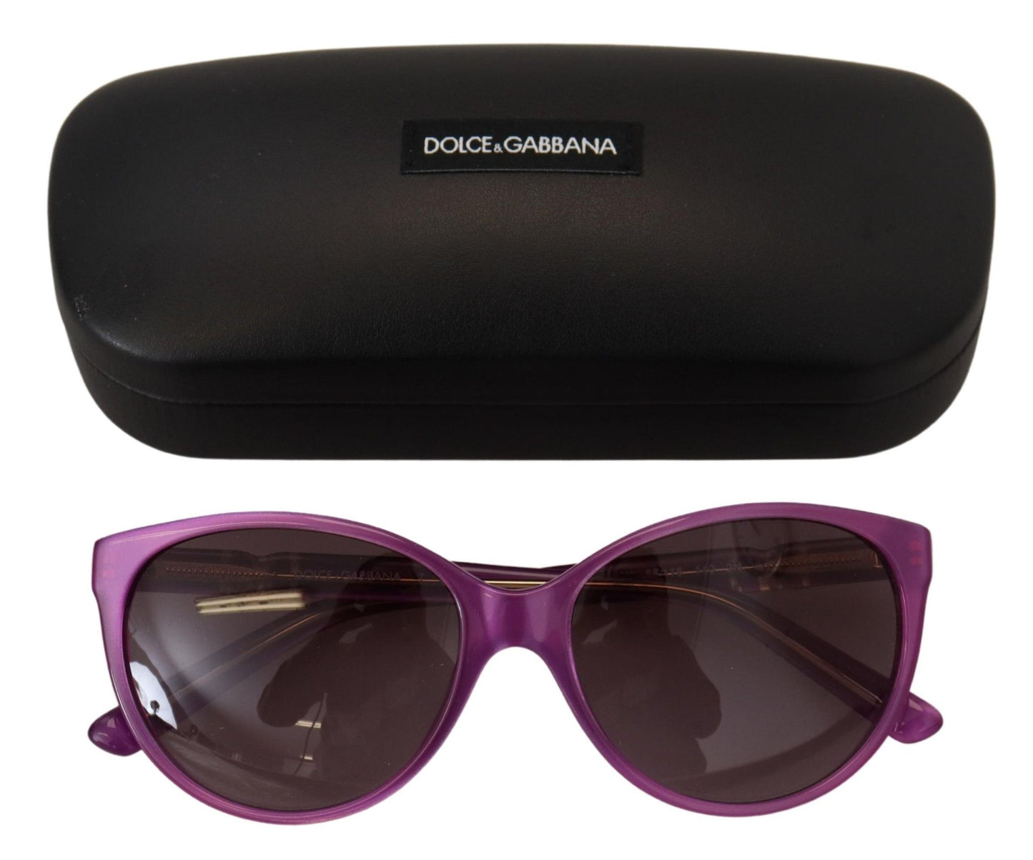 Occhiali da sole rotondi in acetato viola Chic Dolce &amp; Gabbana