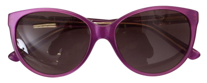 Occhiali da sole rotondi in acetato viola Chic Dolce &amp; Gabbana