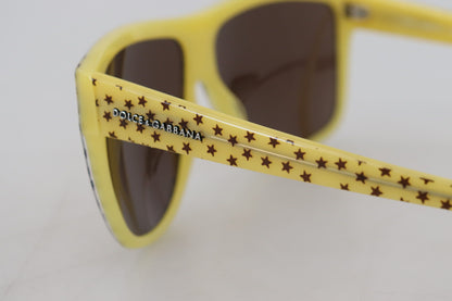 Occhiali da sole quadrati Stellar Chic Dolce &amp; Gabbana in giallo