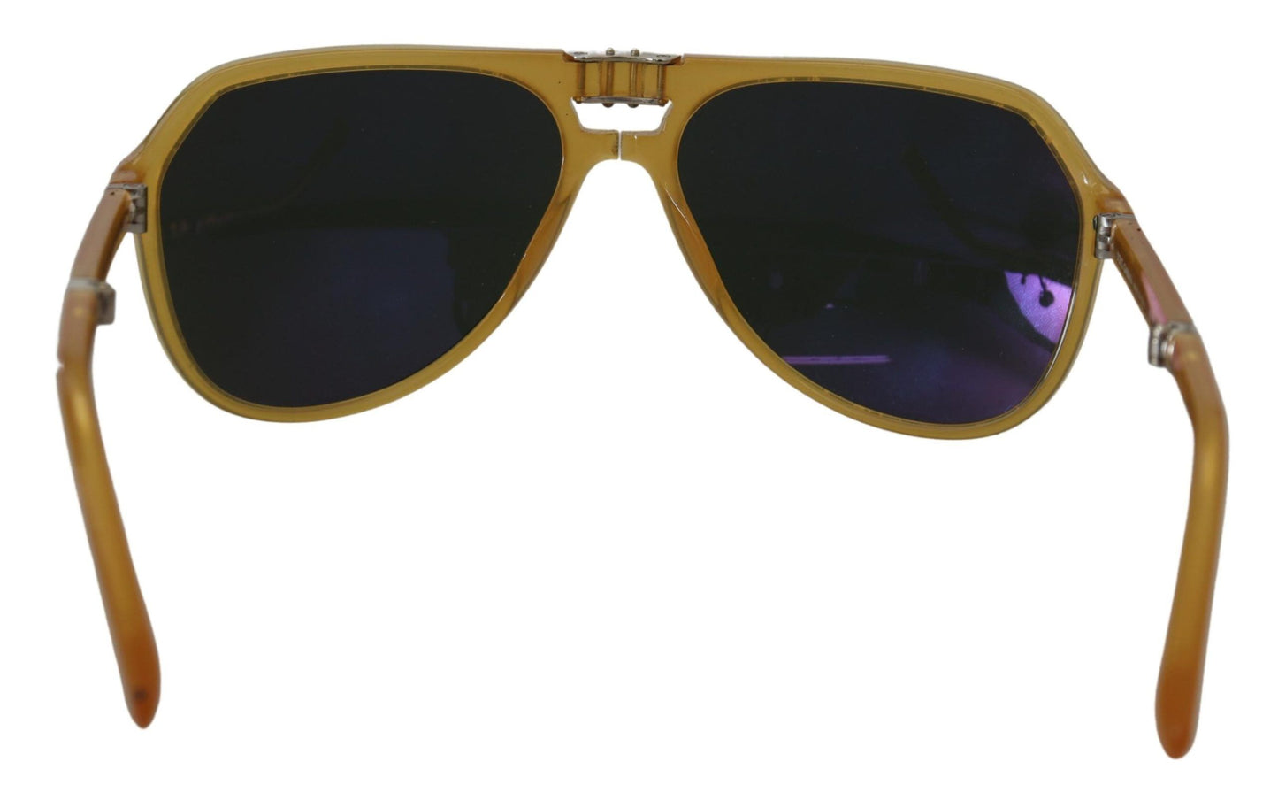 Occhiali da sole aviatore giallo chic Dolce &amp; Gabbana in acetato