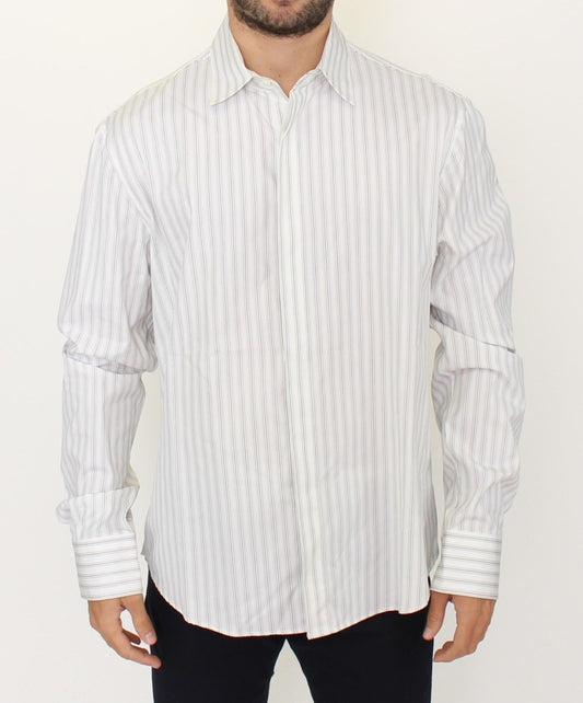 Ermanno Scervino Camicia Casual Elegante in Cotone a Righe