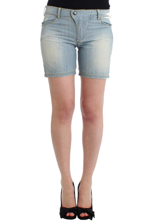 Chic Blue Denim Shorts - Ermanno Scervino