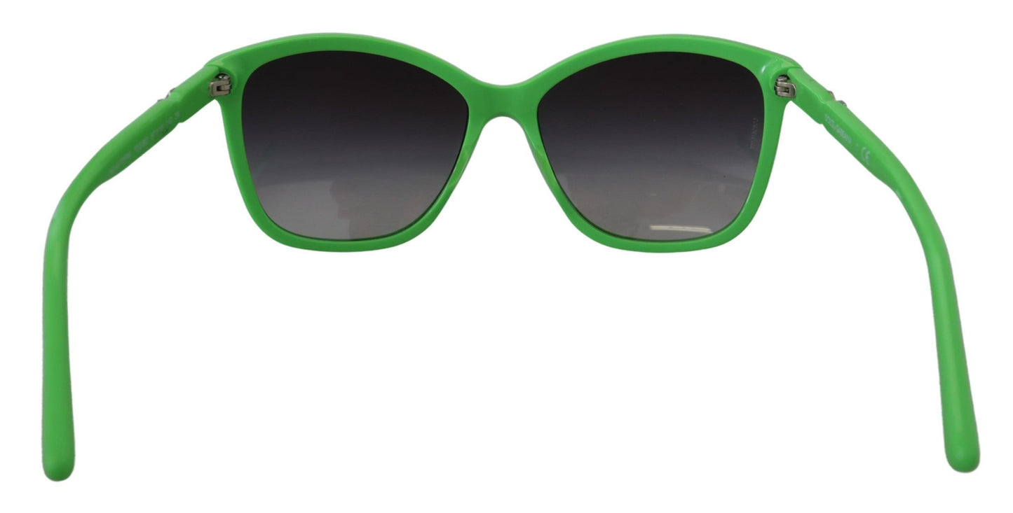 Occhiali da sole rotondi in acetato verde Chic Dolce &amp; Gabbana