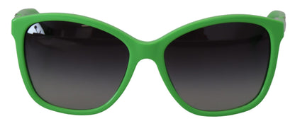 Occhiali da sole rotondi in acetato verde Chic Dolce &amp; Gabbana