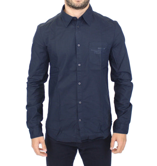 Ermanno Scervino Splendida camicia casual in cotone blu