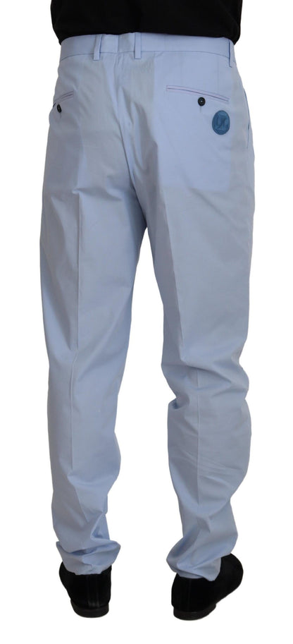 Dolce &amp; Gabbana Chino eleganti slim fit in azzurro