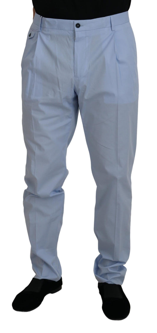 Dolce &amp; Gabbana Chino eleganti slim fit in azzurro