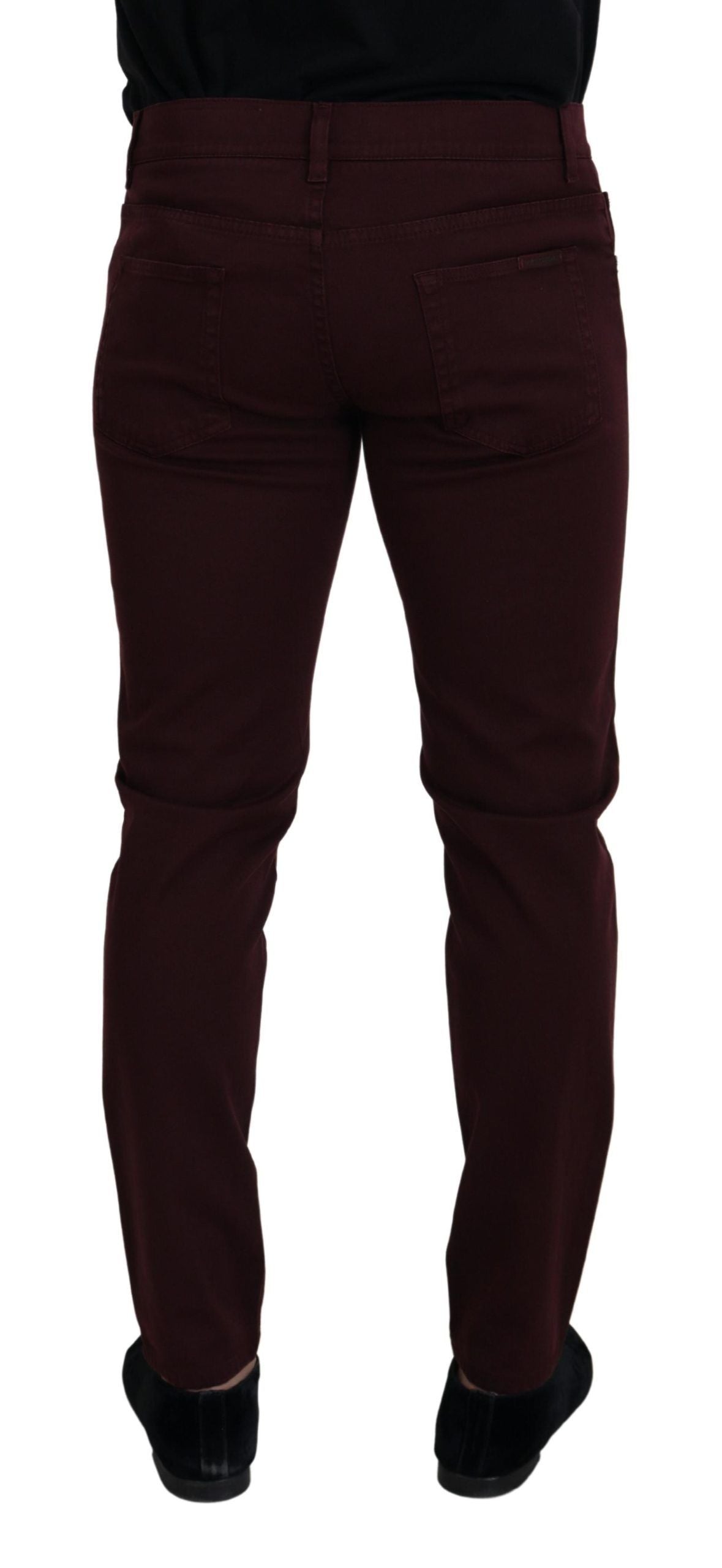 Jeans Bordeaux Slim Fit Dolce &amp; Gabbana - Lusso italiano