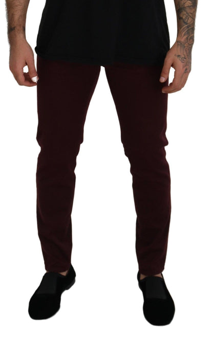 Jeans Bordeaux Slim Fit Dolce &amp; Gabbana - Lusso italiano