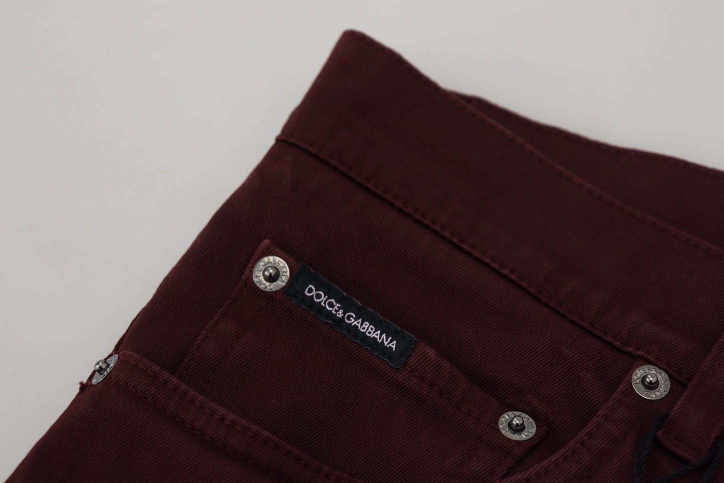 Jeans Bordeaux Slim Fit Dolce &amp; Gabbana - Lusso italiano