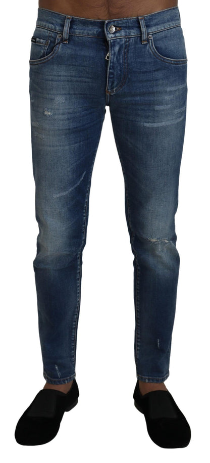 Dolce &amp; Gabbana Jeans eleganti slim fit in denim italiano